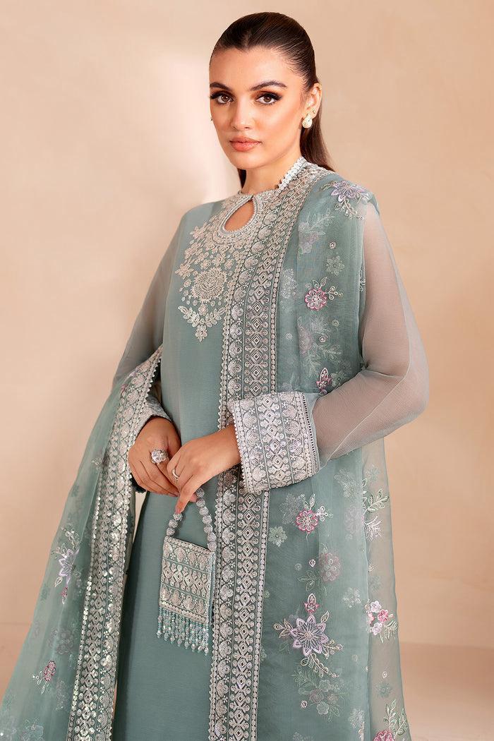 Chiffon Luxury Sequence Embroidered 3-Piece Suit (Unstitched) (farasha) (SR:5001)
